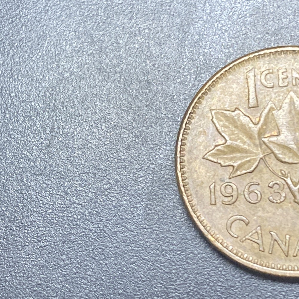 1963 Canada 1 Cent Good Condition Penny Coin