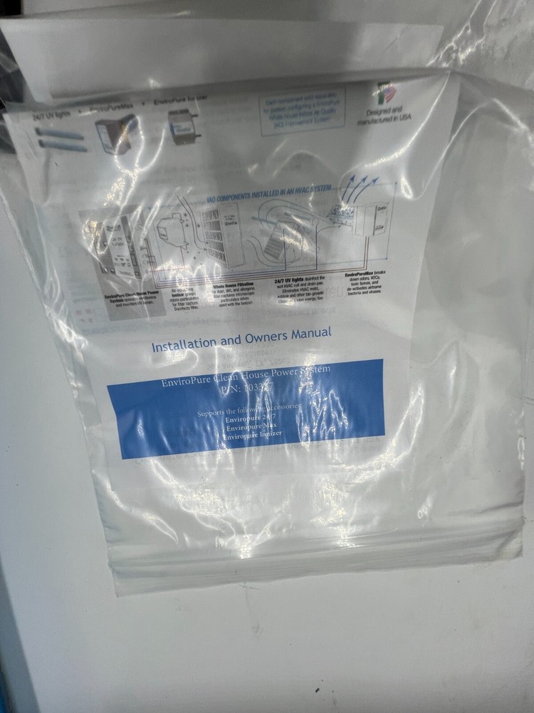 EnviroPure Clean Home Power System Control Panel 103337