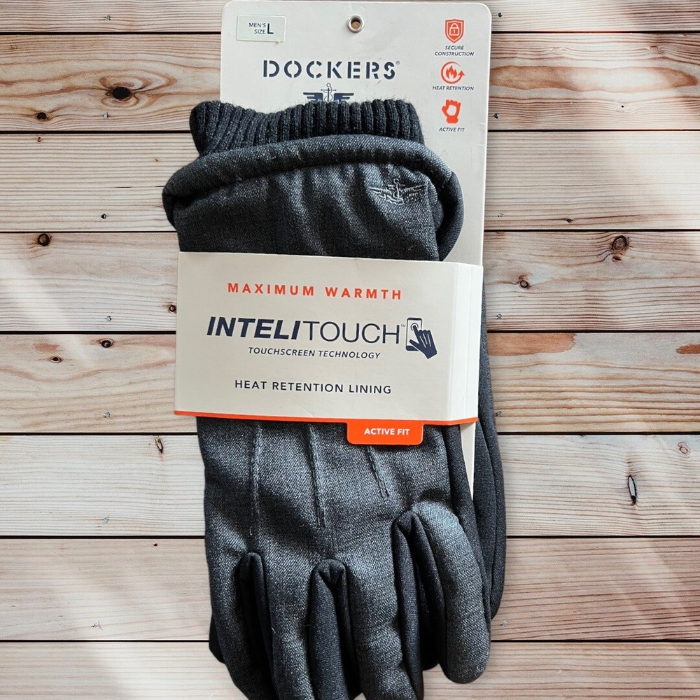 Dockers® InteliTouch Touchscreen Mixed Media, Charcoal, Sz Large