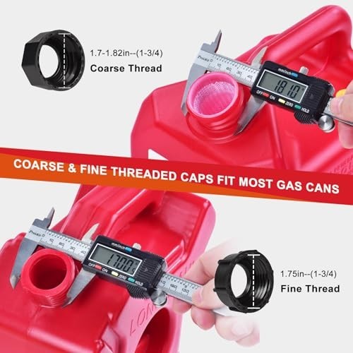 Gas Can Spout Replacement Kit, Gas Can Nozzle Replacement (2 Kit-White) All gask