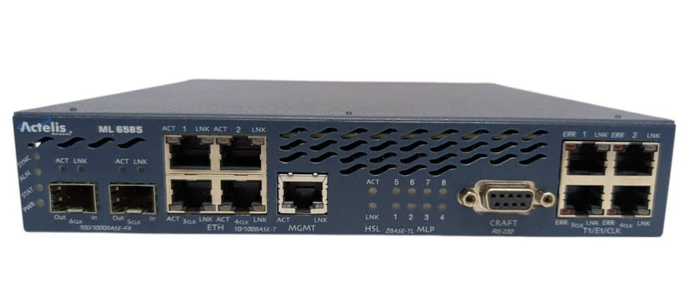 Actelis Network ML658S R7.45 b50 DRB Access Point Ethernet Excess Device