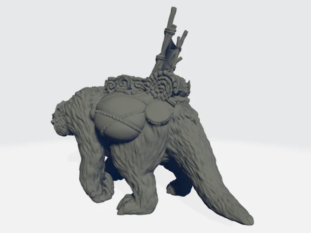 StoneAxe Miniatures - Megatherium Armored
