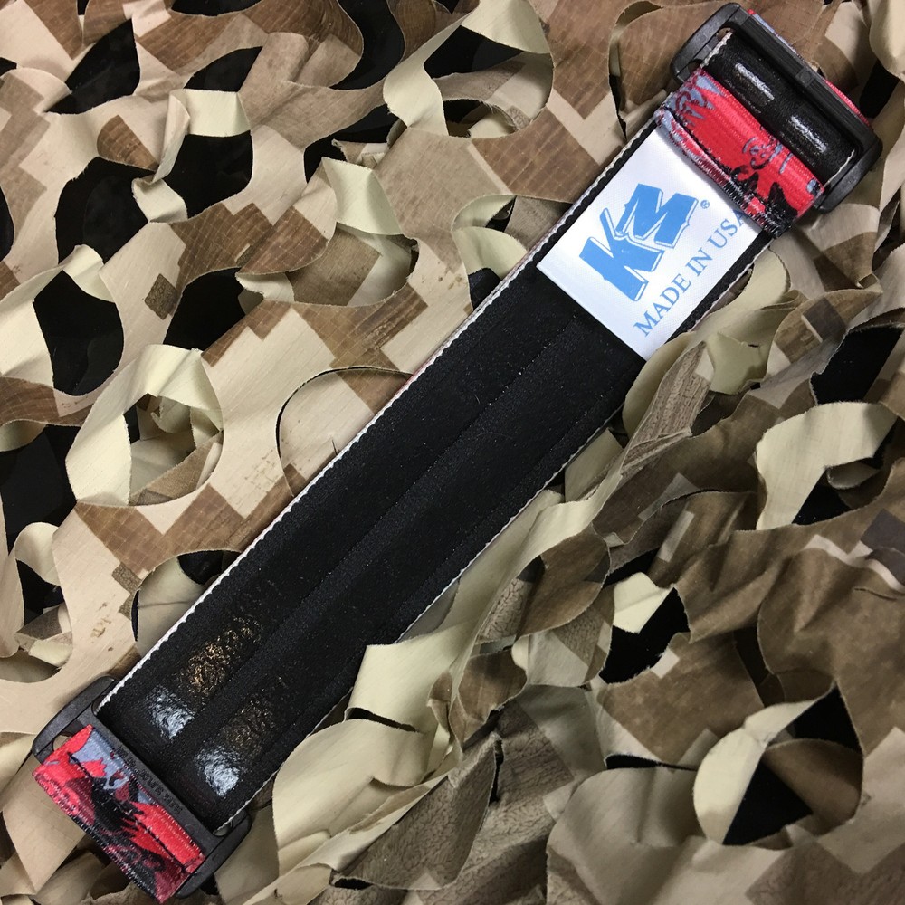 NEW KM Paintball Universal Mask Goggle Strap - 09 Thomas Taylor Red Troll