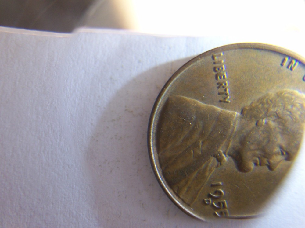 HIGHER GRADE 1955-D WHEAT PENNY DIE ERROR (Please see pics)