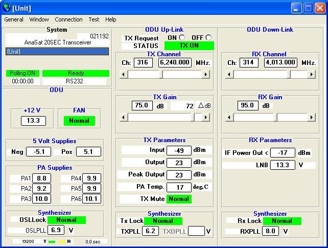 Anacom Anasat 20 Watt SEC C-band Transceiver