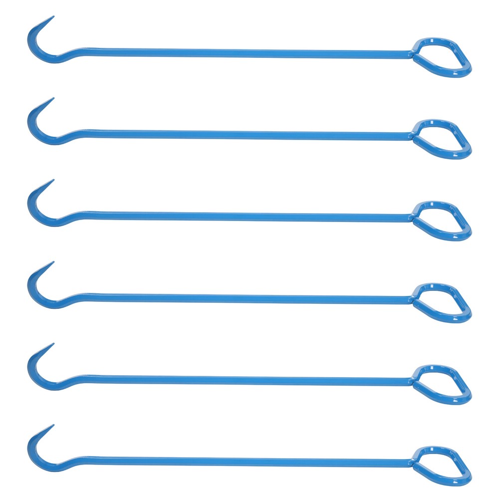 6Pcs 200kg/440.92 lbs Versatile Manhole Cover Hook Tool Lifting Hooks Tool Hook