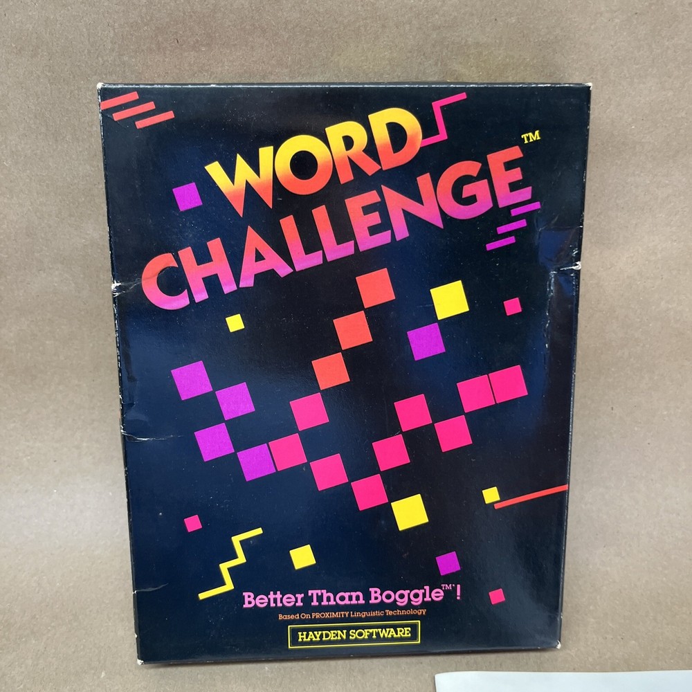 Hayden Software Word Challenge Computer Game For Commodore 64 (1984) With Manual