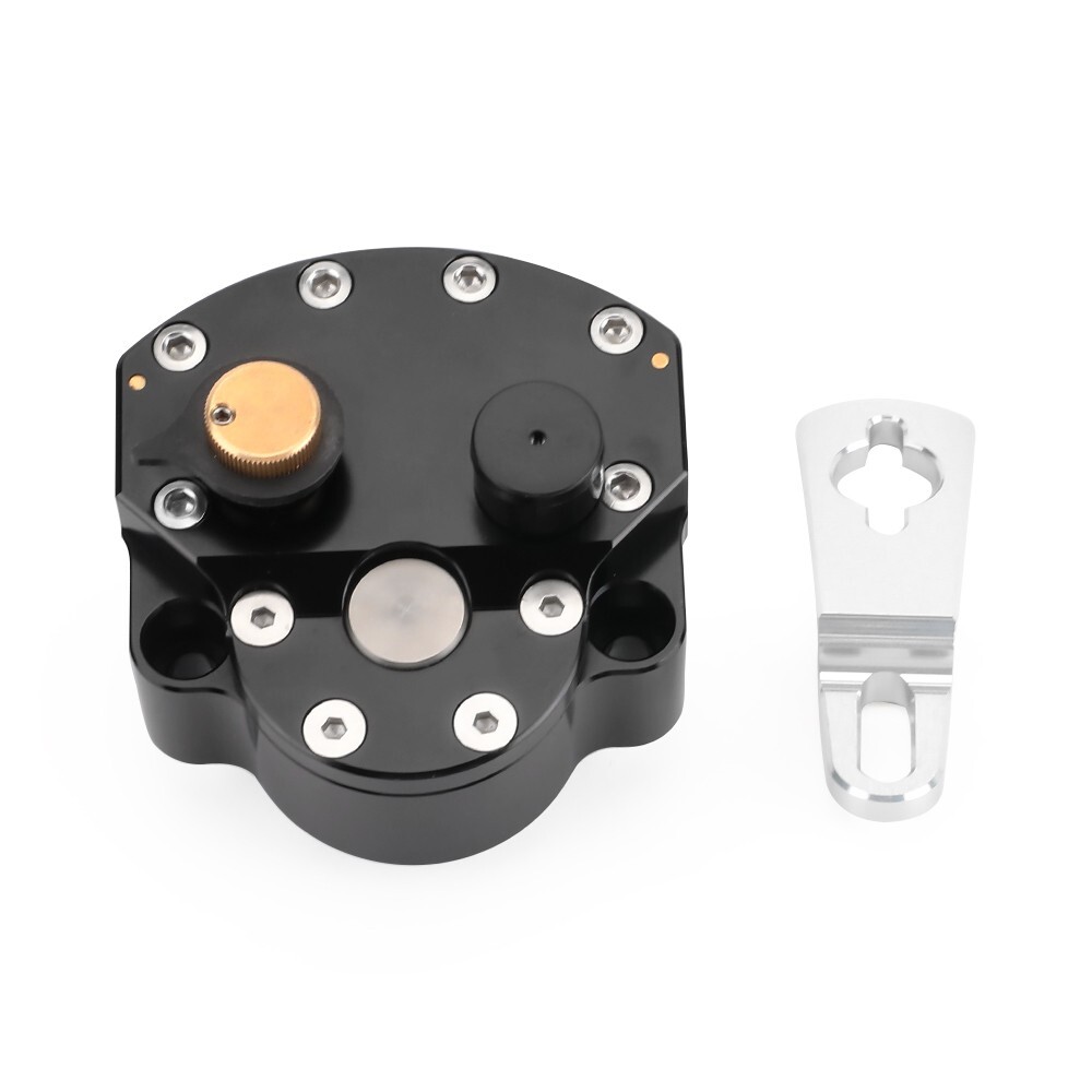 Steering Damper Stabilizer Universal Reversed Safety Control Adjustable Black