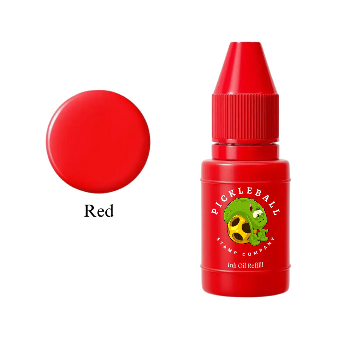 Permanent Self Inking Pickleball Ball Stamp - Rectangle