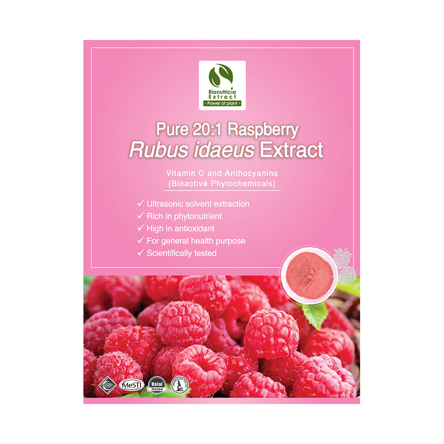 Pure Raspberry Extract Powder 100g | Boost Immune System, Vegan, No Additive