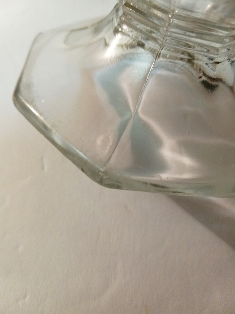 Glass Footed Detailed Pitcher Pre Owned