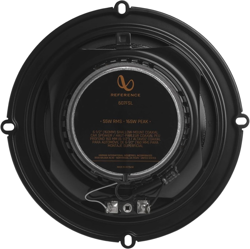 Infinity Reference REF607FSL 6-1/2" Shallow 2-way Car Speakers 165w Max Power