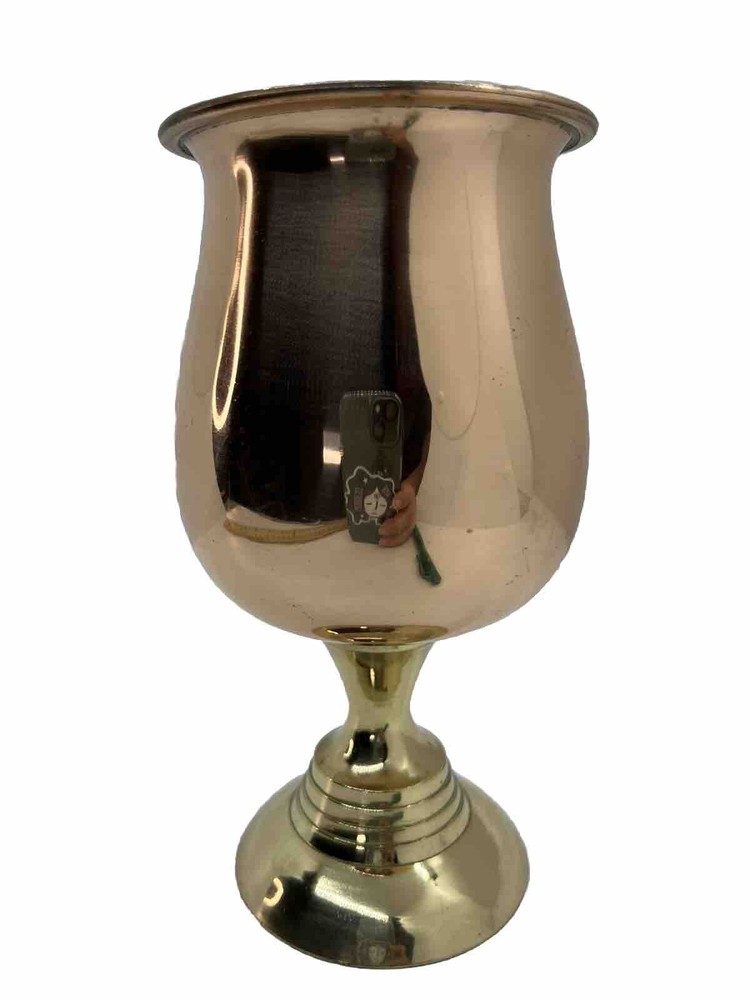Brass & Copper Alter Drinking Chalice Goblet