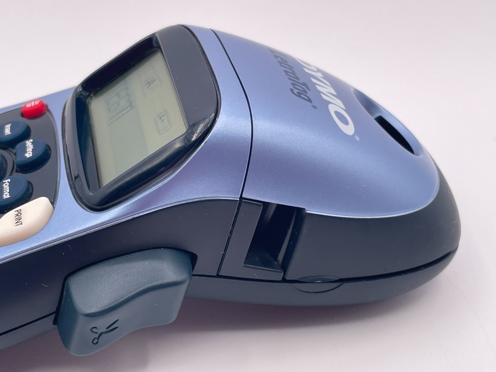 Dymo LetraTag Blue Handheld Label Maker TESTED & WORKING
