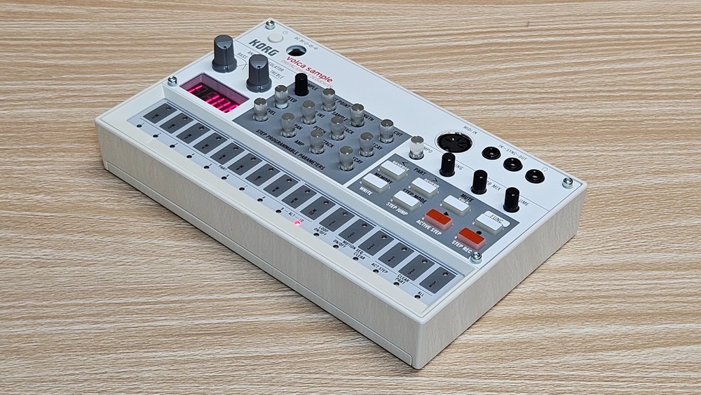 Korg Volca Sample Digital Sample Sequencer with Angled Desktop Stands