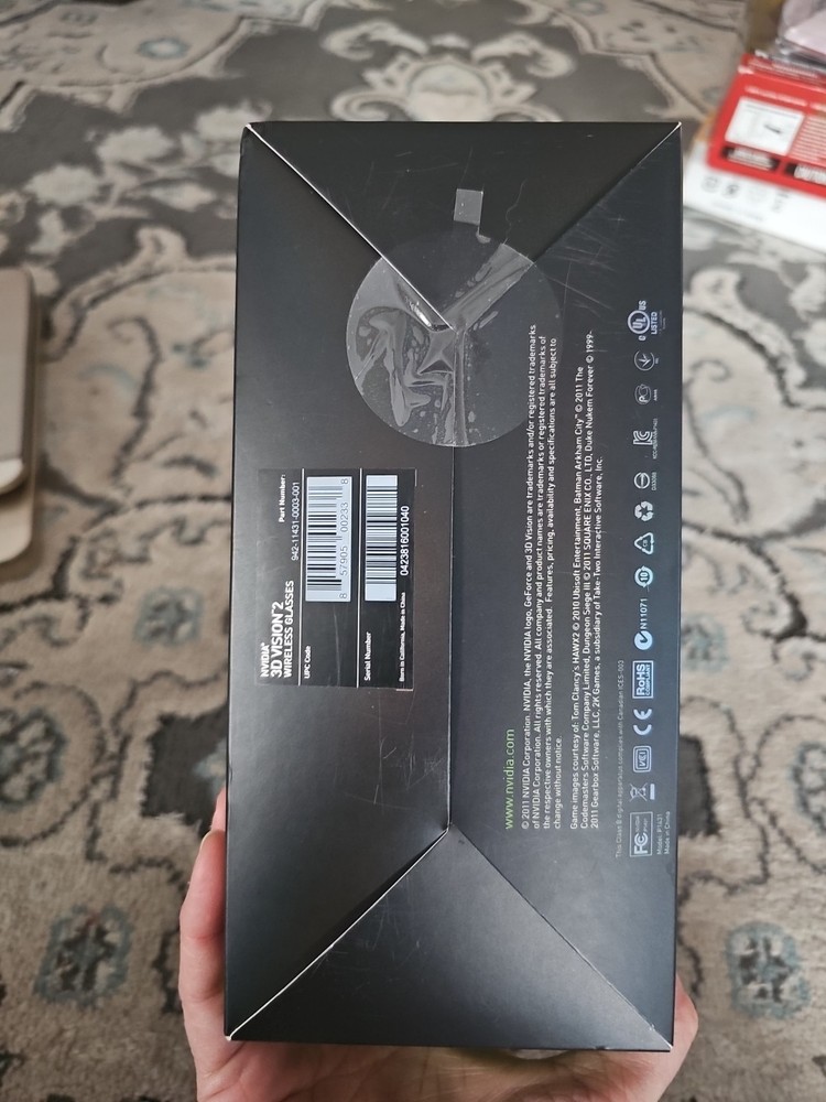 NVIDIA 3D Vision 2 Wireless Glasses -New Unopened Box Immersive 3D PC Experience