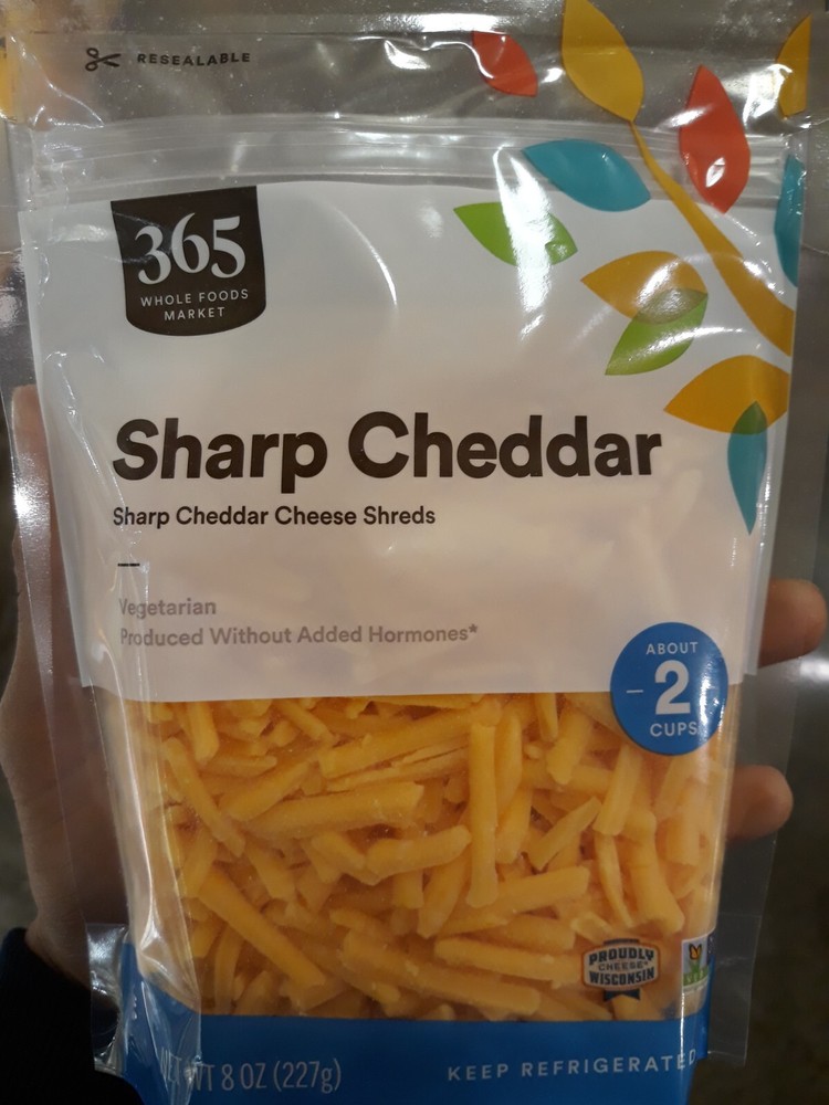 Sharp Cheddar Cheese _ 365 Whole Foods