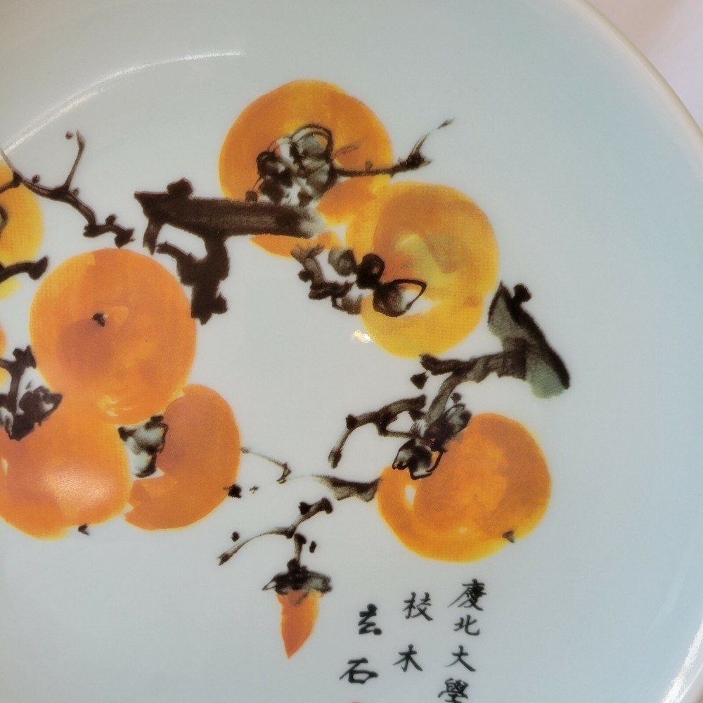 KNU Kyungpook National University Plate Orange Fruit
