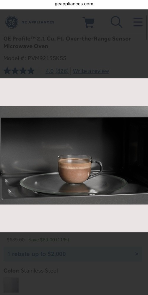 GE Profile Over-The-Range Microwave/ Oven