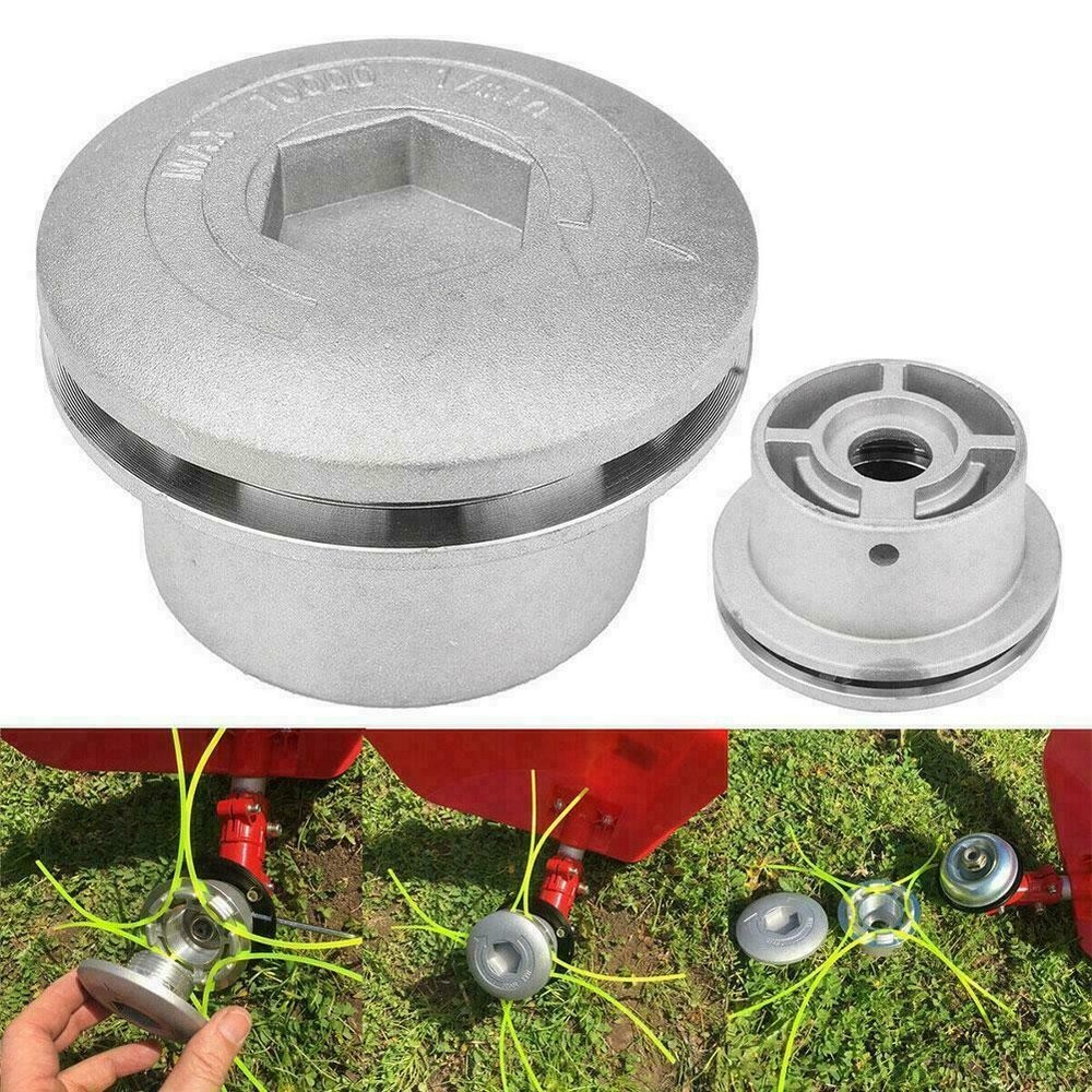 Universal Trimmer Grass Cutter String Speed Feed Bumper Lawn Mower Head+Line Set