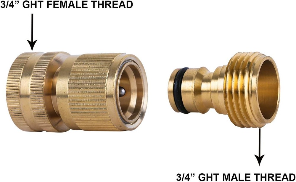 Garden Hose Quick Connect Solid Brass Quick Connector Garden Hose Fitting