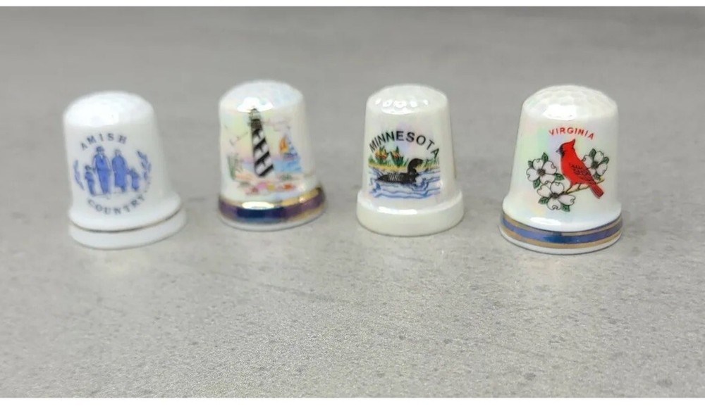 Lot of 4 Thimbles