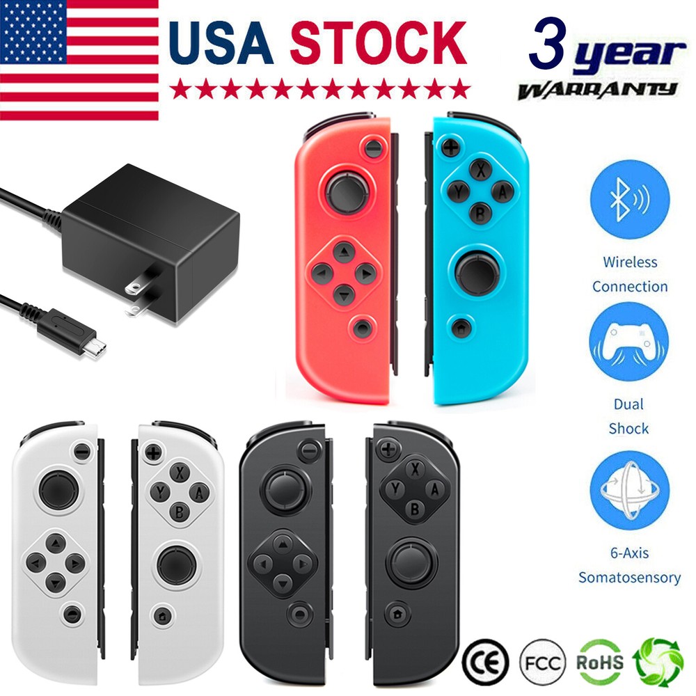 Wireless Controller for Nintendo Switch Gamepad Adapter Power Supply