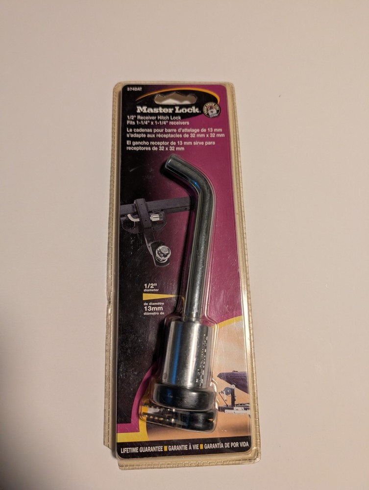 Master lock 1/2” Receiver Hitch Lock Series 374DAT