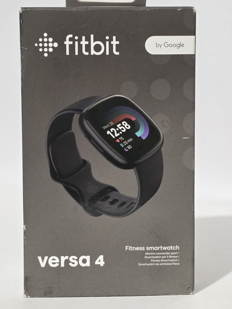 Fitbit Versa 4 - Black Infinity Fitbit Versa Watch Series 4 NEW OPEN BOX SEE PIC