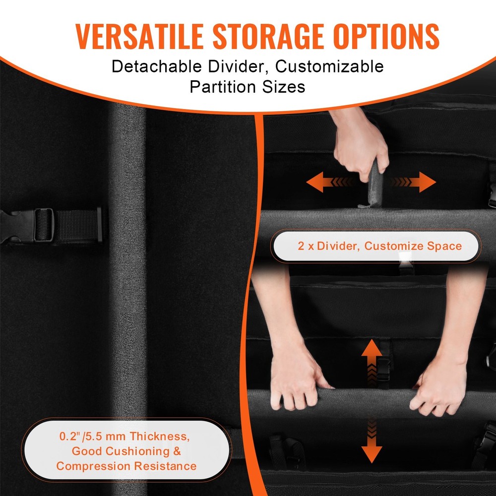 Telescope Case 30.3" Telescope Storage Bag Fixed Buckles Multi-Pocket & De