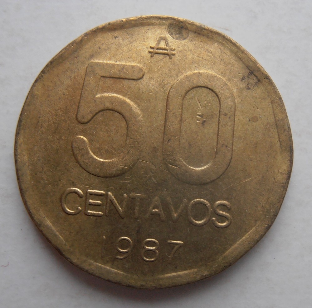 ARGENTINA 50 CENTAVOS 1987