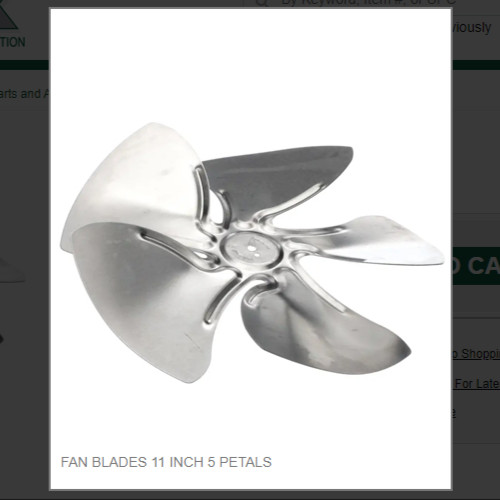 FAN BLADES 11 INCH 5 PETALS # 9131489-01