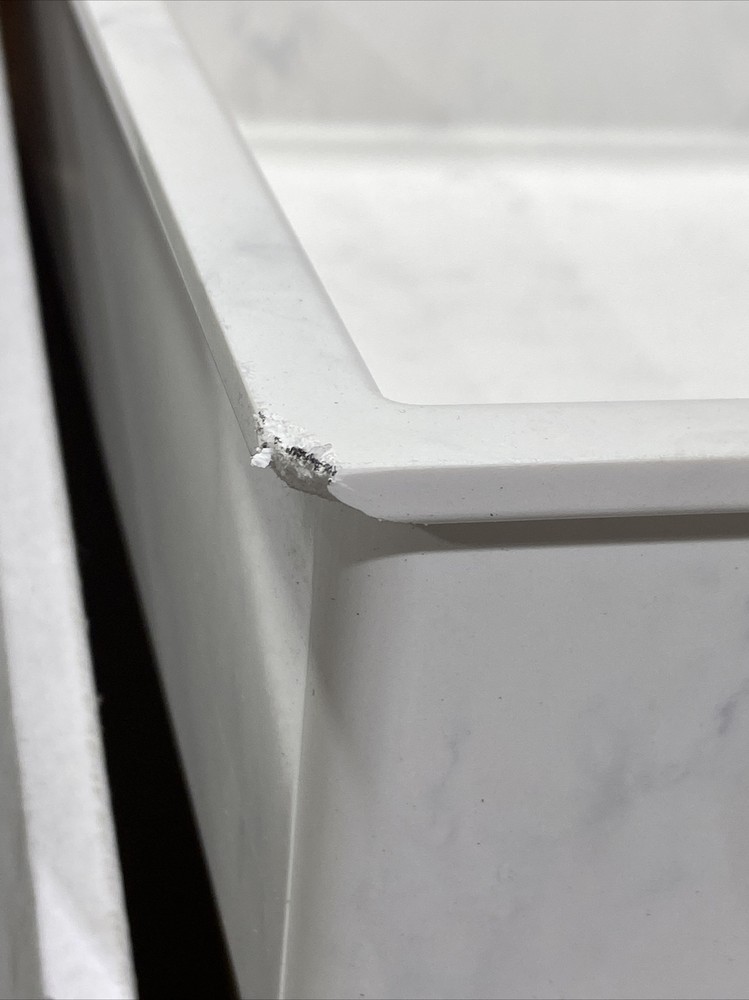 Samuel Mueller - 15" x 15" Monterey Solid Surface CMMA Storage Pod - Carrara