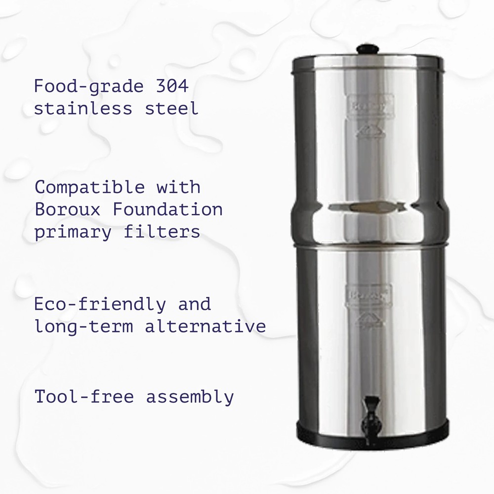 Berkey Imperial Water Filter with 2 Premium Boroux Foundation Black Filters