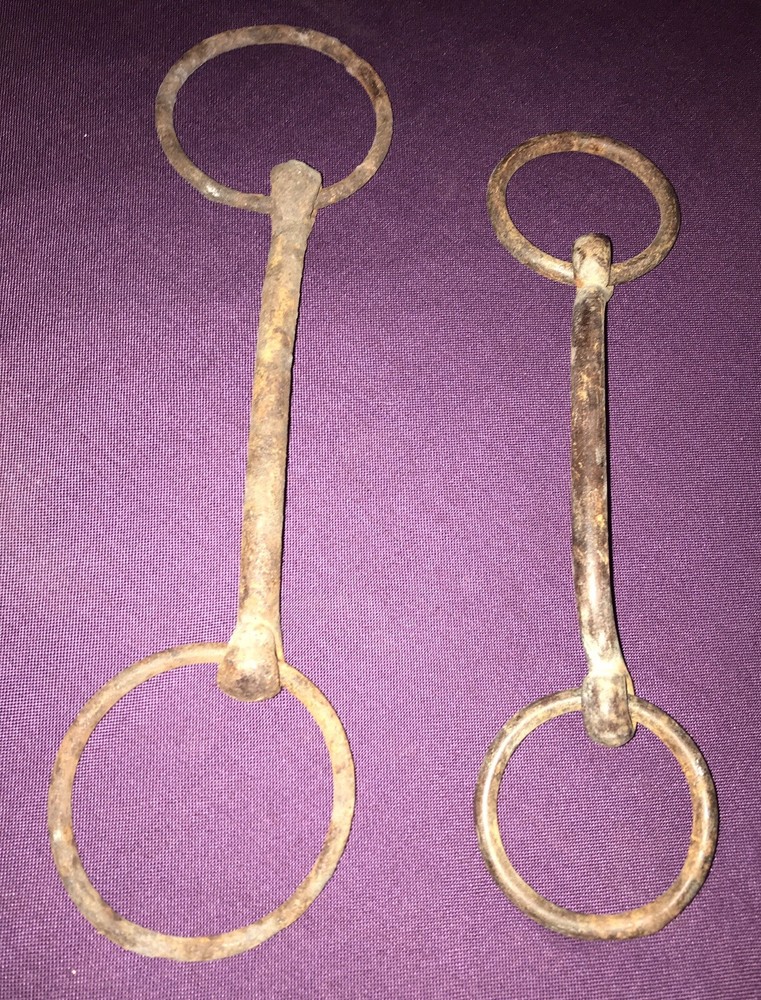 Antique Iron Rusted Horse Bits