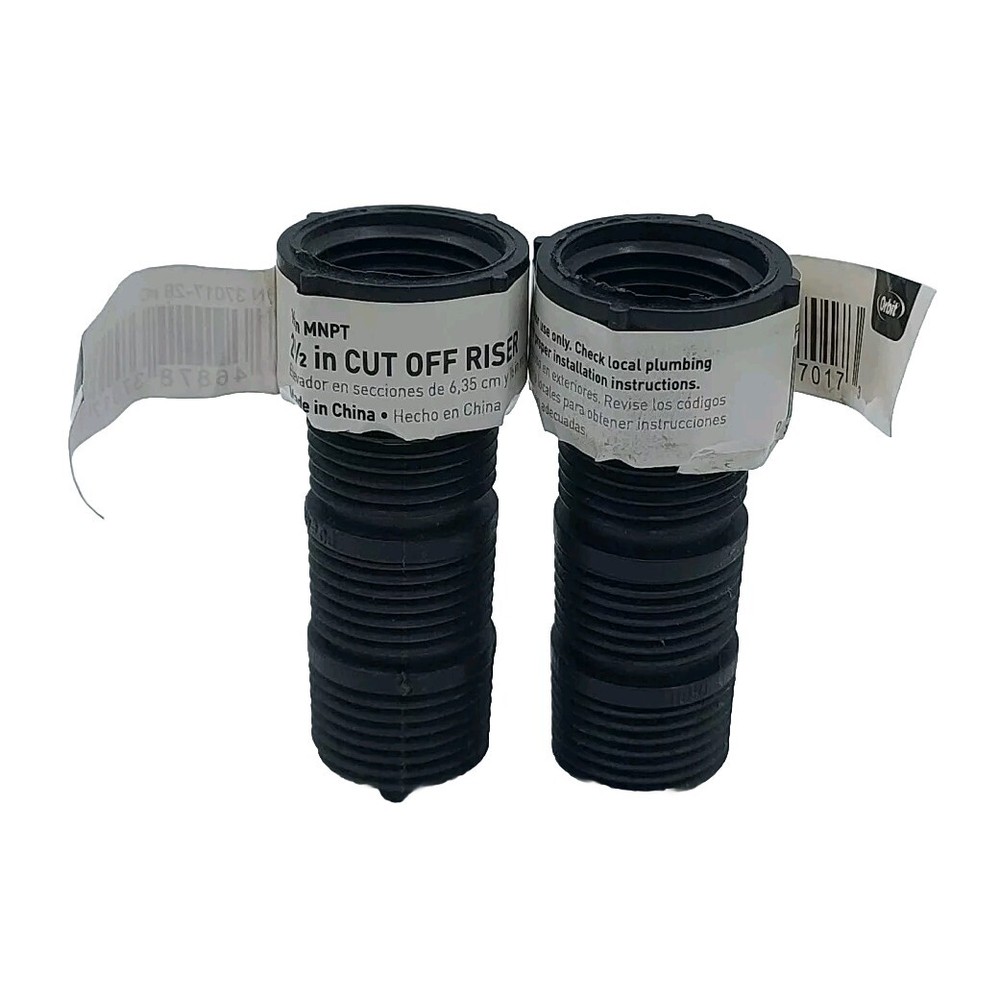 2 Pack | Orbit Poly Cut Off Riser Extension  1/2" Dia. x 2.5" 37017-28