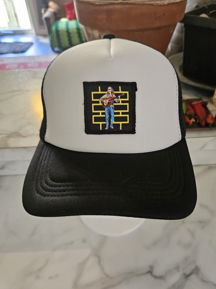 Billy Strings "BS Dead" Trucker Hat.. Black & White Mesh w/ Snapback