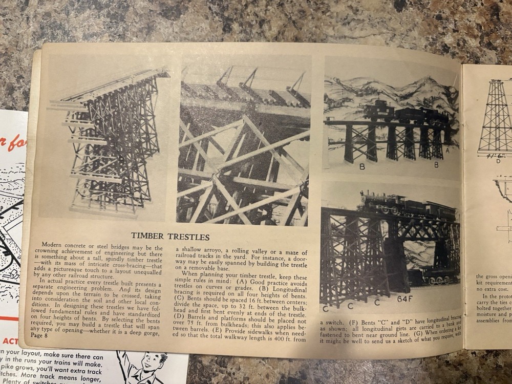 3 Vintage Railroad Model Train Catalogs Train Layout Rivarossi, Model Structures