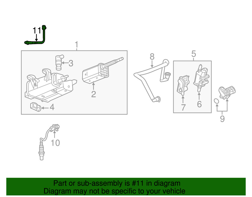 Genuine GM Heated Oxygen Sensor 12639692