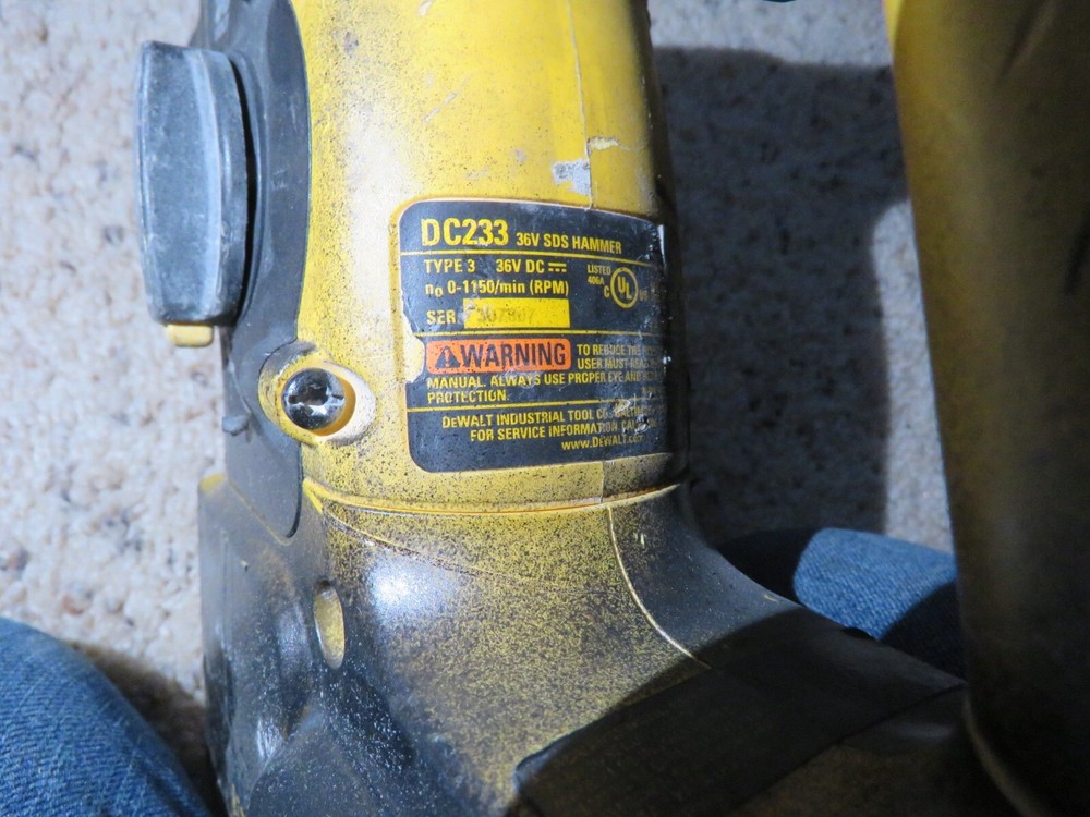 DeWalt DC233 hammer drill 36v CORDLESS - USED