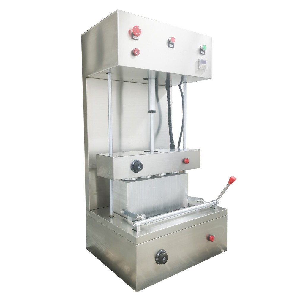 110V 4 Head Pizza Cone Forming Machine Spiral Shape Pizza Cone Forming Maker