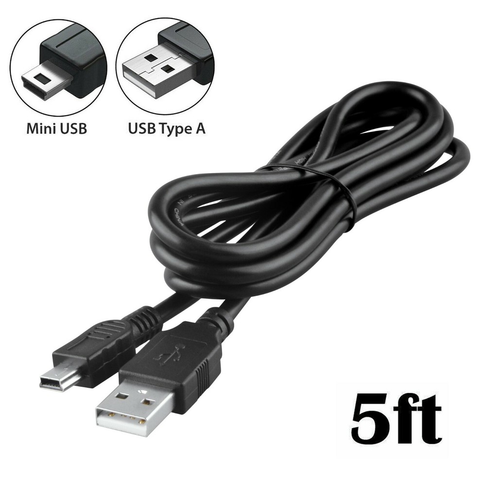 Fite ON 5ft Mini USB Data Sync Cord for Canon SLR Camera EOS 80D EOS-80D EOS80D