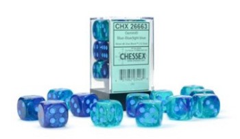 GEMINI 12D6 BLUE-BLUE/LT BLUE LUMINARY 16MM