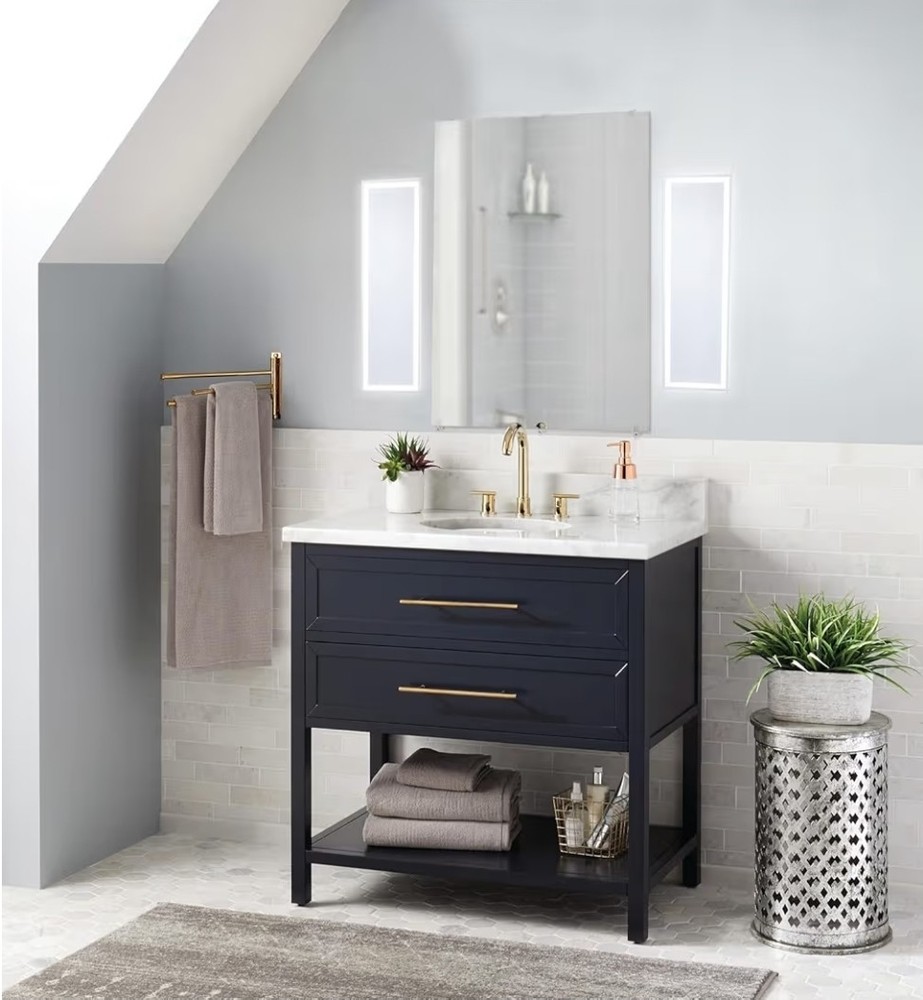 Minka Lavery 6110-2 30" W x 6-3/4" H Contemporary Rectangular - White