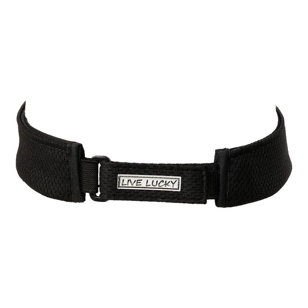 Black Clover Clear Visor 2 Adjustable Golf Visor, Black