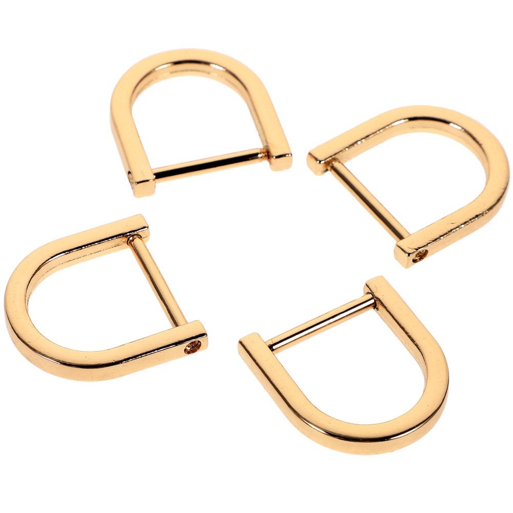 4 Pcs D Shape Rings Luggage Bag Hardware Accessories Strap Replacement