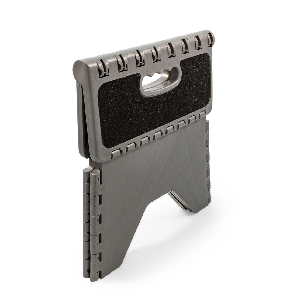 CAMCO Plastic Silver Folding With Non Skid Step Stool 43635
