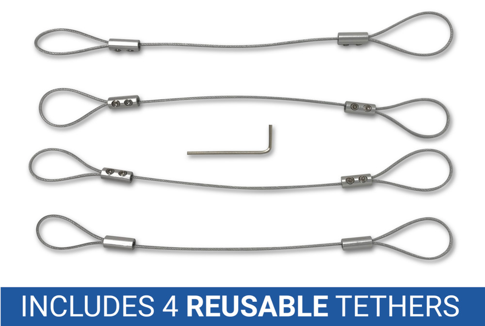 TetherClamp - Universal CableTether (4 Pack) | Universal CableTether | MTC-4-TC