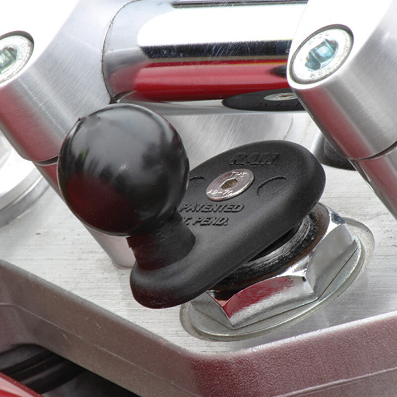 RAM Motorcycle Fork Stem Mount with 1" Ball