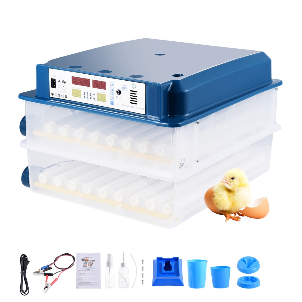 120 Eggs Incubator Temperature Control Automatic Digital Chicken Egg Hatcher